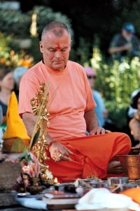 Swami Chetanananda at Lakshmi Havan, July 2010